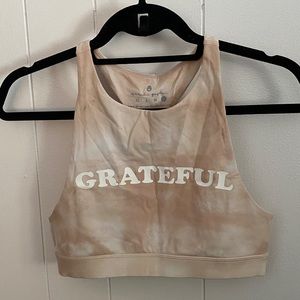 Spiritual Gangster Grateful Yoga Crop / Sports Bra